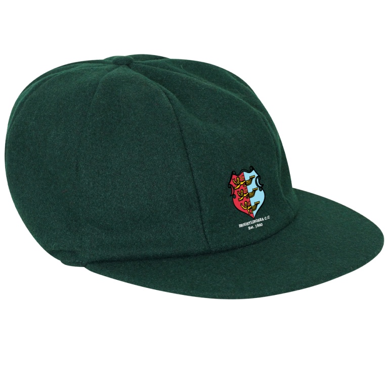 Brightlingsea CC - Baggy Cricket Cap - Bottle Green